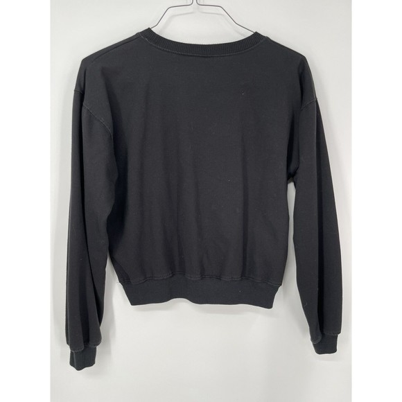 Disney Pullover Mickey Mouse Graphic Sweatshirt Long Sleeve Size S Black‎ Red - Picture 5 of 6